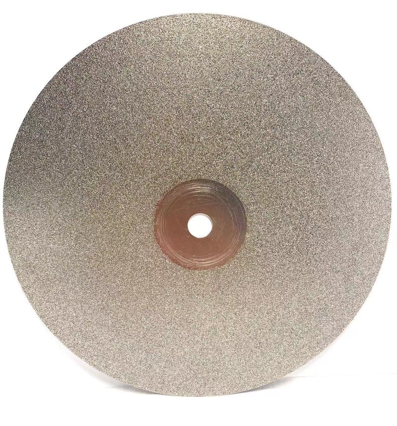 dmsphd Diamond Flat Lap Disc, 8 Inch, 1000 Grit, 1/2 Inch Arbor, for Gemstone Glass Ceramics Grinding Polishing (1000 Grit) - Image 1